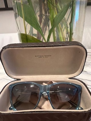 Occhiali da sole Bottega Veneta blu e marroni