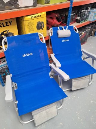 Pack 2 Sillas Playa XXL Aktive