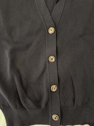 Jersey Massimo Dutti negro botones dorados
