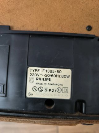 Equipo Música Vintage Philips F1385
