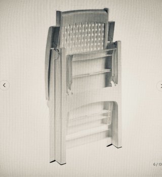 Pacchetto di 2 poltrone multiposizione in resina bianca