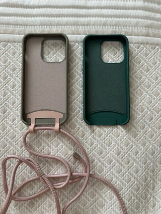 Fundas iPhone 14 Pro (2 unidades) + cordon