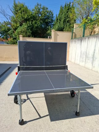 Mesa de ping pong exterior plegable