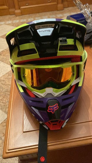 Casco FOX V2 Voke Morado Oscuro