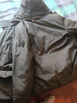 Parka Tommy Hilfiger verde plumas
