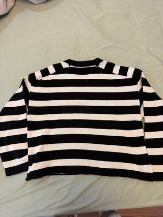 Jersey Massimo Dutti Rayas Blanco y Negro