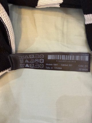 Jersey Massimo Dutti Rayas Blanco y Negro
