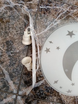 Lámpara infantil luna y estrellas