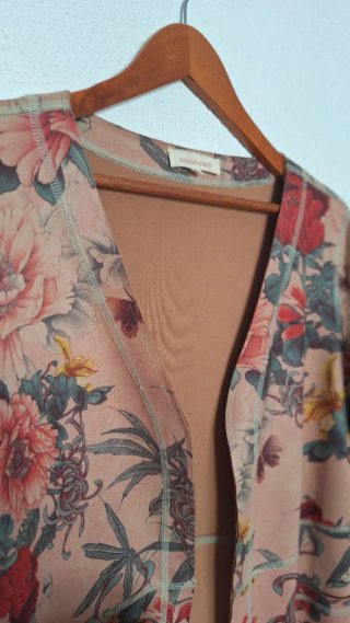 Cárdigan estampado floral talla única
