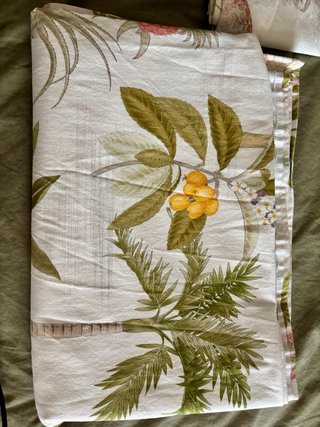 Cortinas Ancho Especial Beige y Verde
