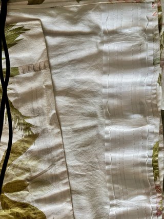 Cortinas Ancho Especial Beige y Verde