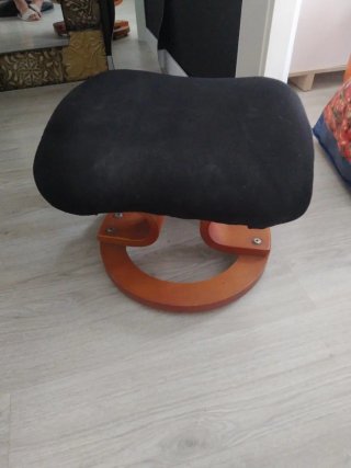 Butaca de piel relax negra