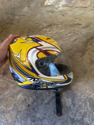 Casco Moto Nitro Amarillo Es de niño