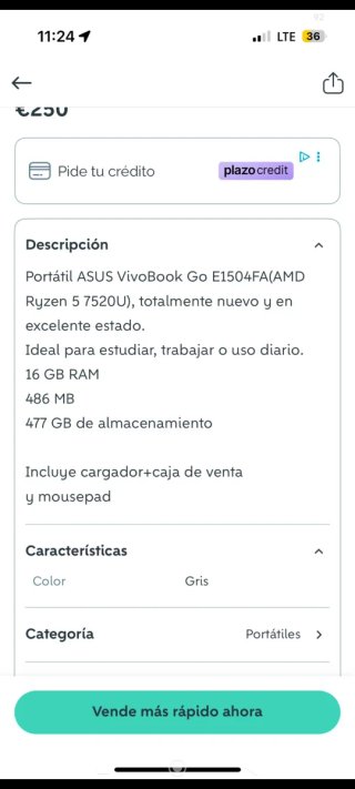Portátil ASUS Plata y Negro
