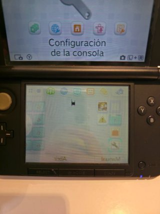 Nintendo 3DS XL azul piezas