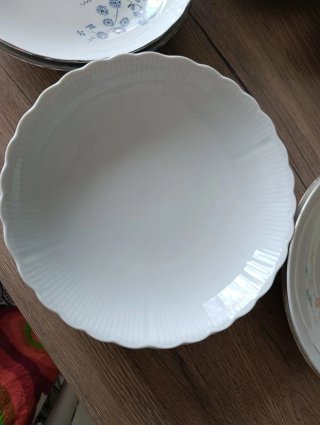 Stock 10 piatti fondi porcellana decorati