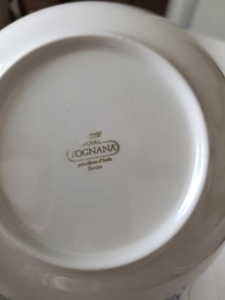 Stock 10 piatti fondi porcellana decorati