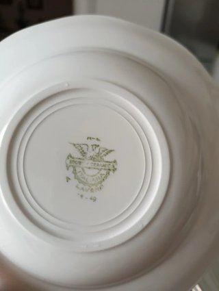Stock 10 piatti fondi porcellana decorati