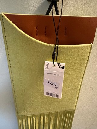 Bolso Adolfo Dominguez Flecos Verde.