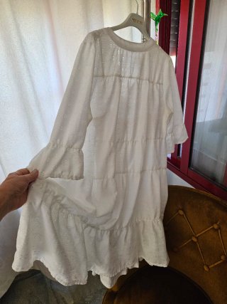 Vestido blanco calado veraniego