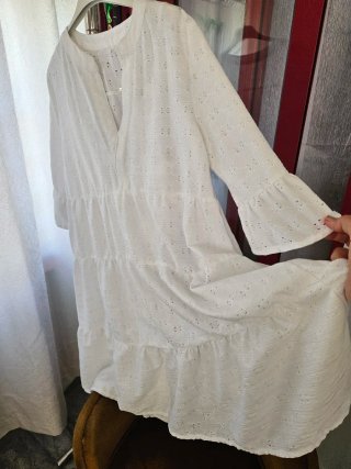 Vestido blanco calado veraniego