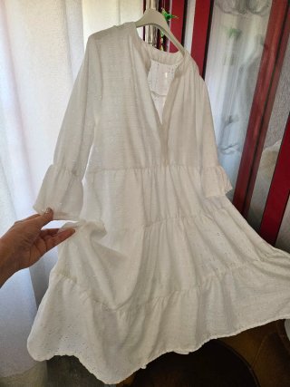 Vestido blanco calado veraniego