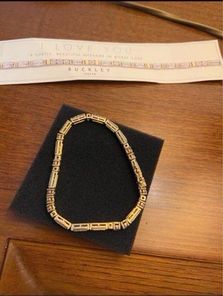 Pulseira Ouro Zirconias Buckley London Nova
