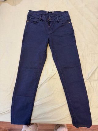 Pantalones Massimo Dutti Mujer Azul