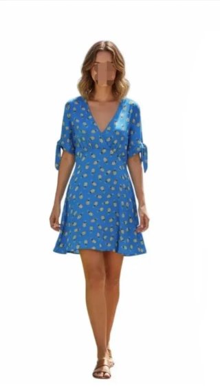 Vestido azul de verano