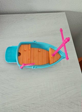 Barco Pirata Pinypon Azul y Naranja