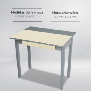 Mesa de comedor cristal y madera