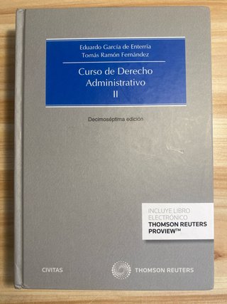 Curso I y II de derecho administrativo Enterría