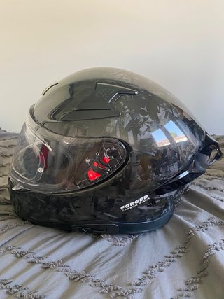 Casco Moto Axor Fibra Carbono