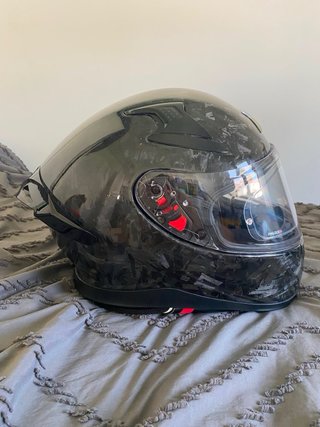 Casco Moto Axor Fibra Carbono