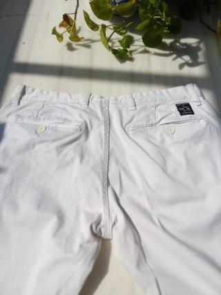 Pantalones vaqueros blancos hombre