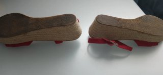 Sandalias cuña Marypaz rojas talla 39
