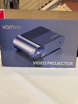 Proyector Vamvo Negro y Plateado