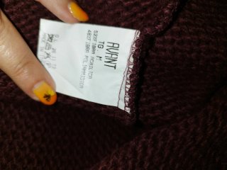 Cardigan Avant Bordeaux Taglia M