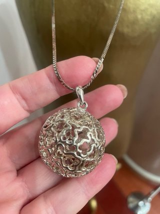 Collar Tous Bola Mundo Plata