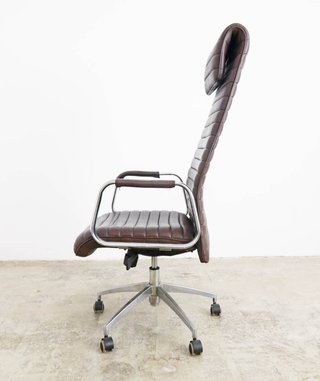 Silla Oficina Giratoria ASPERA Cuero Marrón
