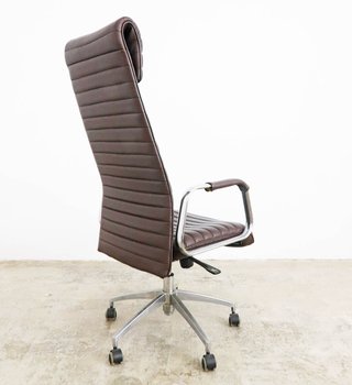Silla Oficina Giratoria ASPERA Cuero Marrón