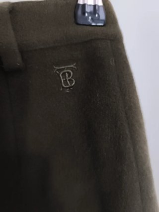 Falda Burberry Lana Marrón Talla 42