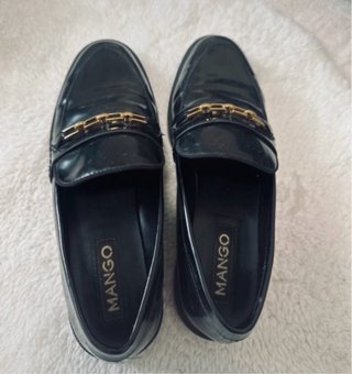 Mocasines Mango charol negros talla 41