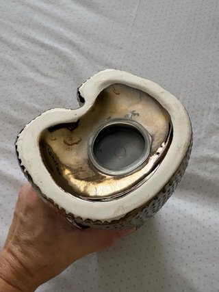 Hucha Osito Dorada Texturizada