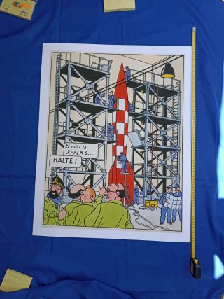 CÓMIC. TINTÍN. ROCKET 1. COLOR. PÓSTER