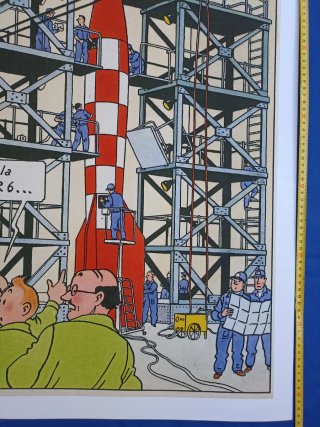 CÓMIC. TINTÍN. ROCKET 1. COLOR. PÓSTER