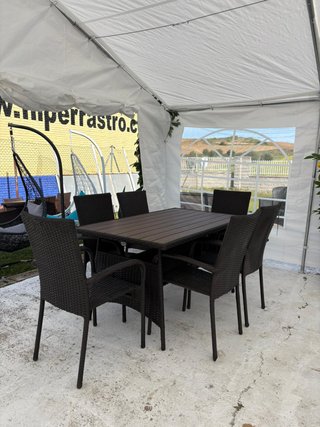 OFERTA!! Mesa y 6 Sillas de Jardín