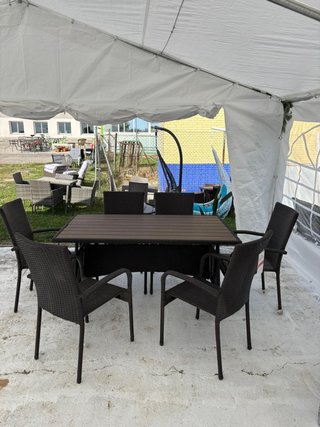OFERTA!! Mesa y 6 Sillas de Jardín