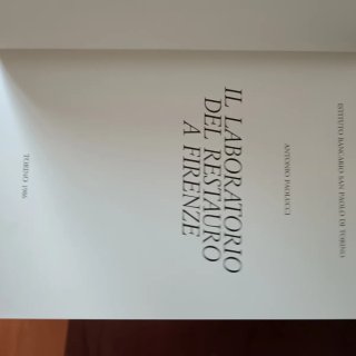 Libro 'Il Laboratorio del Restauro a Firenze'