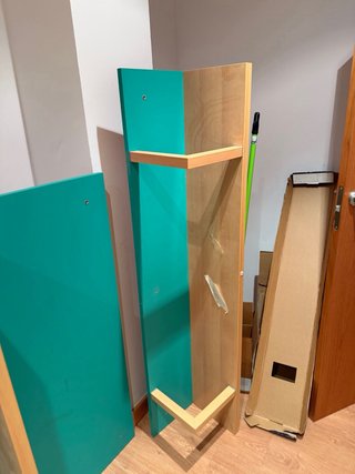 Estantería Habitación Madera y Teal